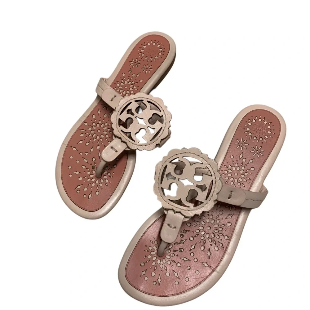 Tory Burch Pink Flip Flops Sandals - Picture 1 of 3